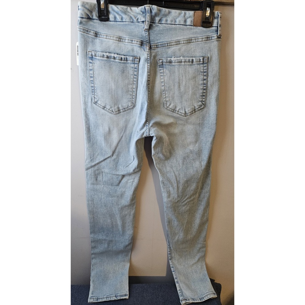 Aeropostale High Rise Curvy Jegging Jeans‎ Women's 12R Light Wash Distressed NWT - Picture 2 of 10